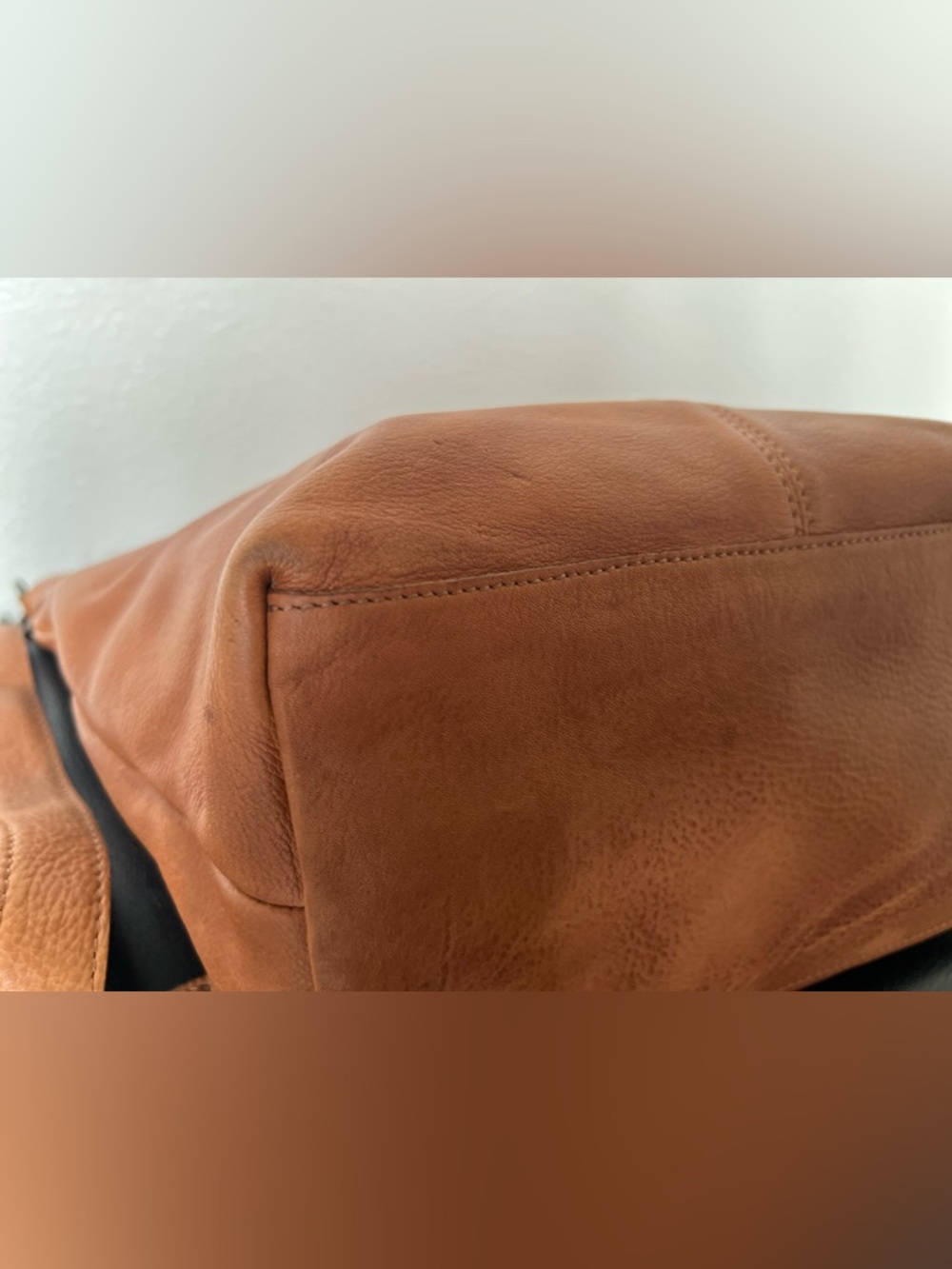 Latico Leathers Cognac Nash Crossbody Handbag - Picture 10 of 15